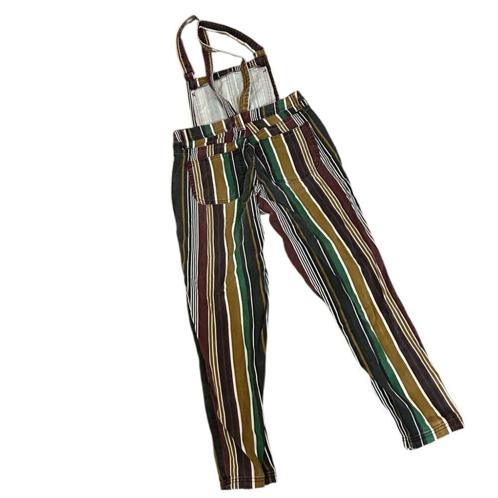 BDG Multicolor Striped Overalls a small - Picture 6 of 13